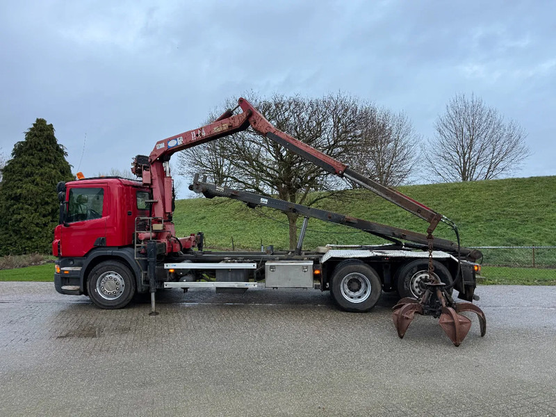 Scania P270 Kabelsysteem HMF Kraan Low KM NL TRUCK 6X2 - Camion grue: photos 2 Scania P270 Kabelsysteem HMF Kraan Low KM NL TRUCK 6X2 - Camion grue: photos 2