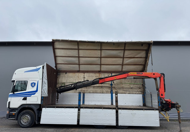 ScaniaScania 144G 6x2 - Camion fourgon, Camion grue: photos 1 ScaniaScania 144G 6x2 - Camion fourgon, Camion grue: photos 1