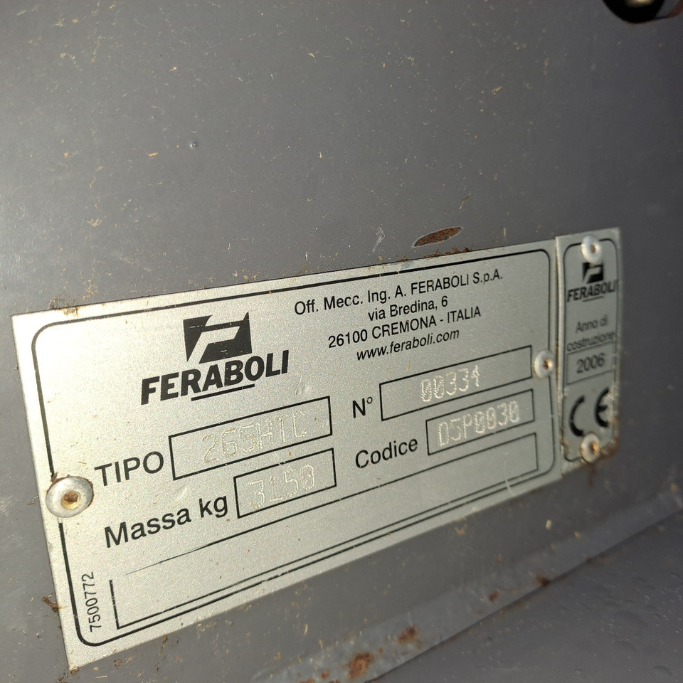 ROTOPRESSA FERABOLI 265 HTC - Presse à balles rondes: photos 5 ROTOPRESSA FERABOLI 265 HTC - Presse à balles rondes: photos 5