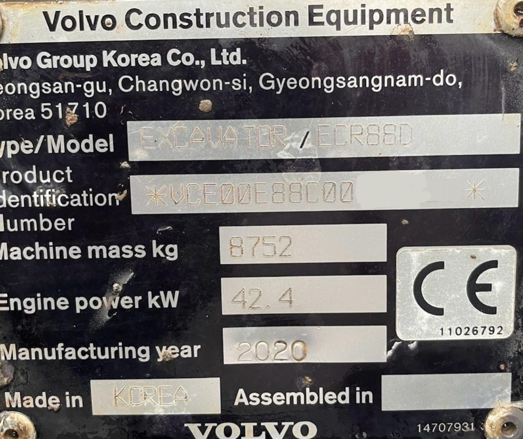 Mini pelle Volvo ECR 88 D Pro: photos 12 Mini pelle Volvo ECR 88 D Pro: photos 12