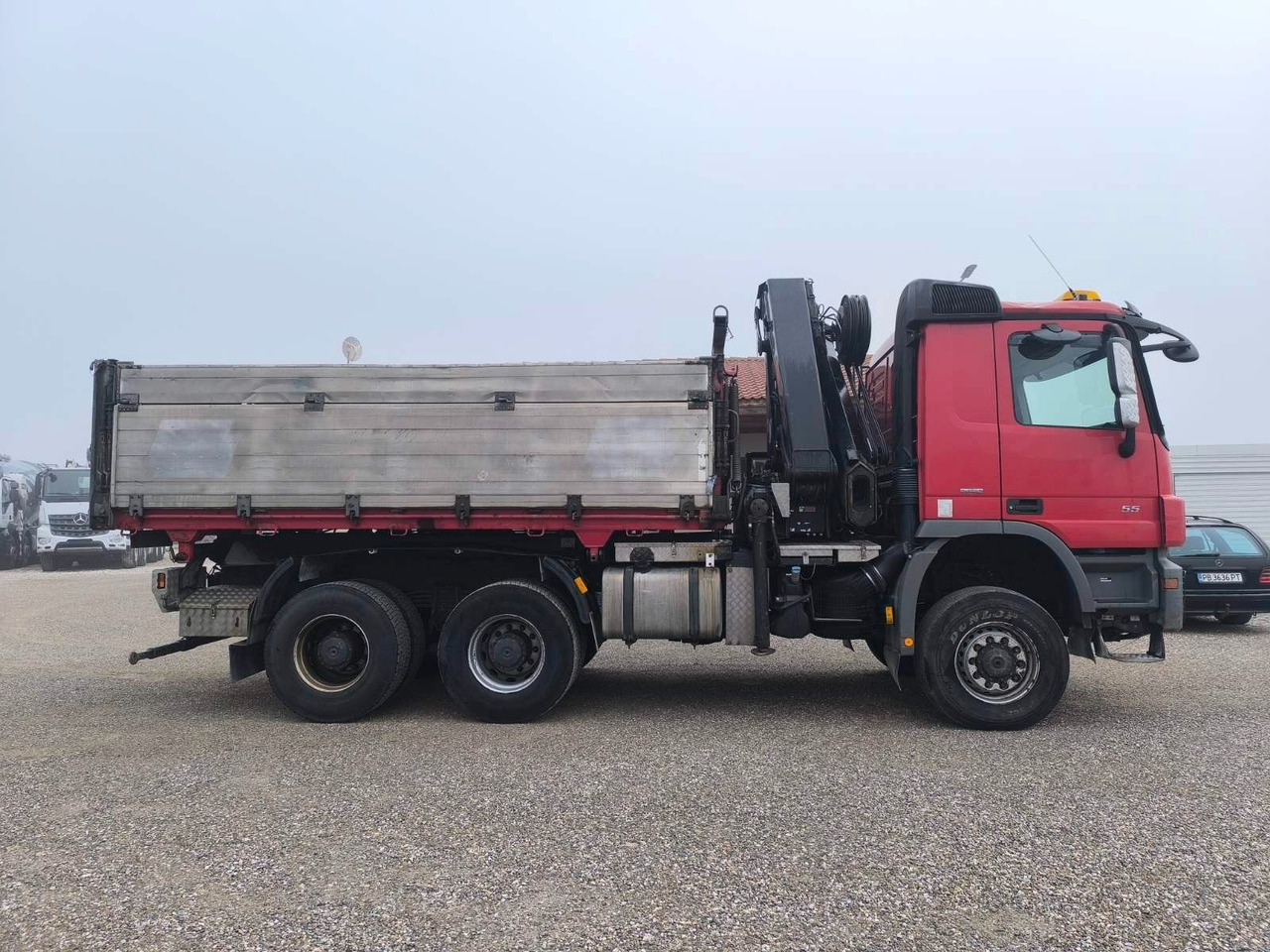 Camion benne, Camion grue Mercedes-Benz ACTROS 3355 V8 6X6 HIAB 211 EP-5 HIPRO: photos 8