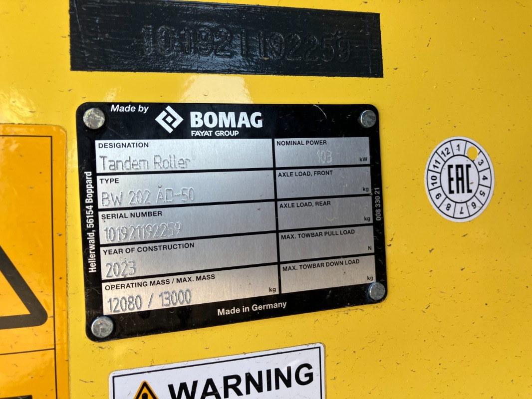 BOMAG DE BW 202 AD-50 Stage II/Tier 2 - Rouleau compresseur: photos 2 BOMAG DE BW 202 AD-50 Stage II/Tier 2 - Rouleau compresseur: photos 2