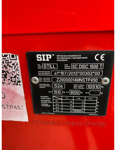 Faucheuse SIP SilverCut Disc 1500 T: photos 7