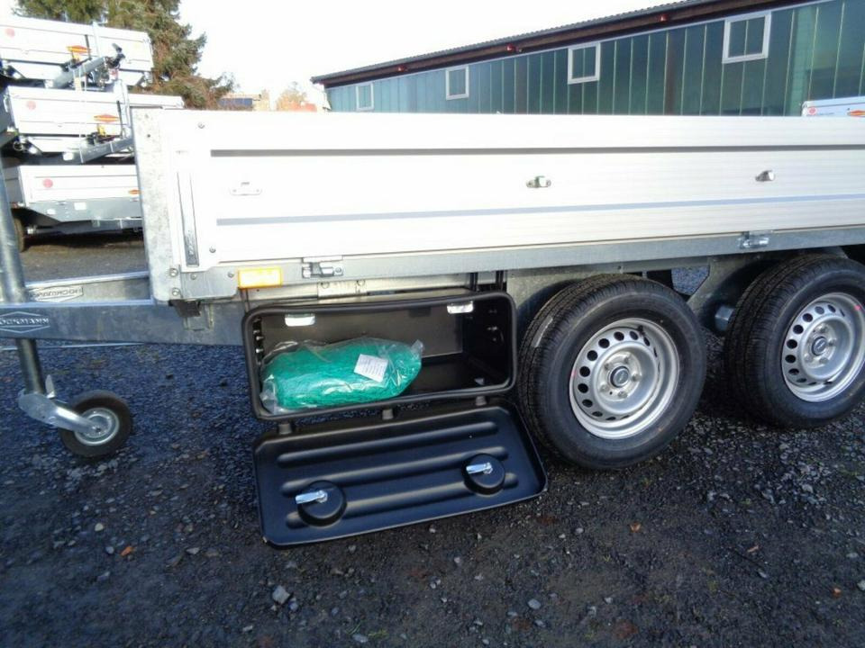 Böckmann PKW-Anhänger, 2,0 to. Hochlader,Staubox, Containernetz - Remorque plateau: photos 2 Böckmann PKW-Anhänger, 2,0 to. Hochlader,Staubox, Containernetz - Remorque plateau: photos 2