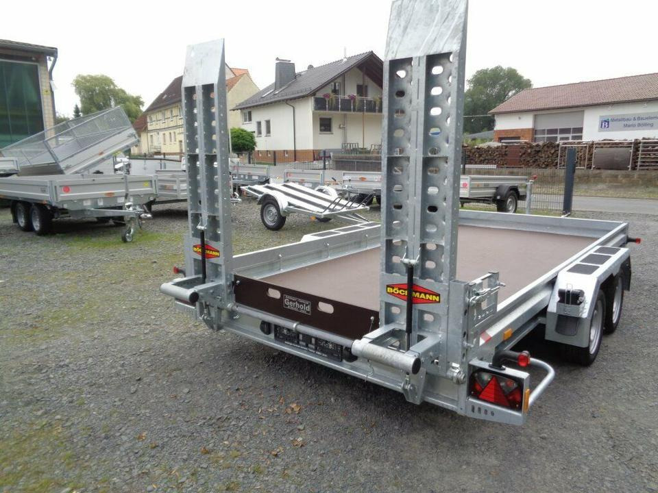 Böckmann PKW-Anhänger, 3,5 to. Baumaschinen Anhänger Minibagger - Remorque porte engin: photos 2 Böckmann PKW-Anhänger, 3,5 to. Baumaschinen Anhänger Minibagger - Remorque porte engin: photos 2