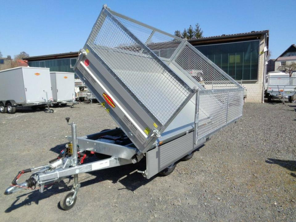 Böckmann PKW-Anhänger Elektro Dreiseitenkipper, 2,7 to - Remorque benne: photos 1 Böckmann PKW-Anhänger Elektro Dreiseitenkipper, 2,7 to - Remorque benne: photos 1