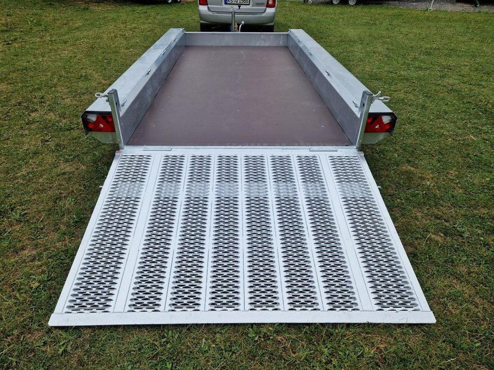 Remorque porte engin Maschinentransporter 3,5t, PKW-Anhänger 4,8 x 1,8m Mieten Leihen: photos 9