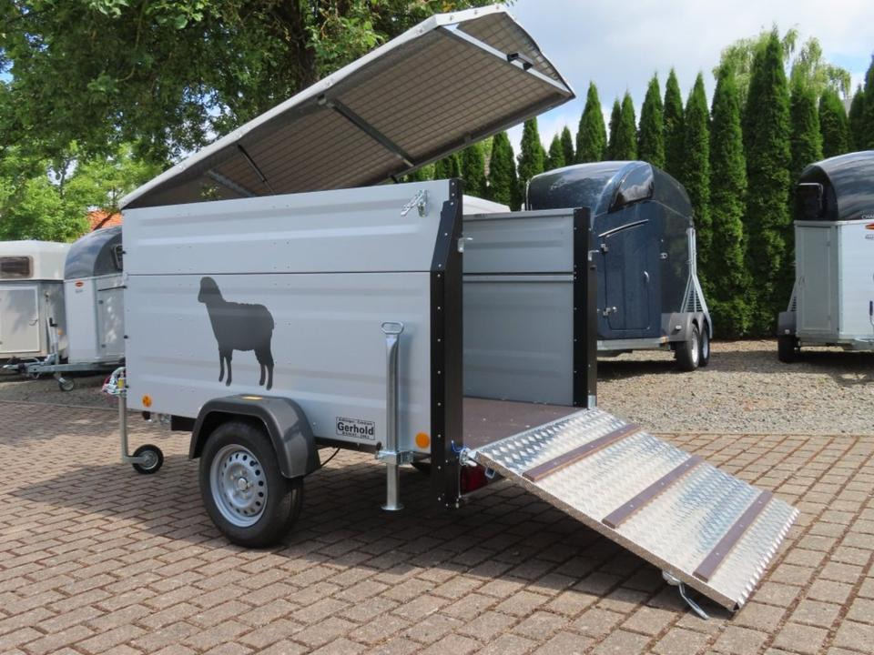 TPV Kleinviehanhänger 1,0t Flügeltür Viehanhänger Ziegen Schafe - Remorque bétaillère: photos 1 TPV Kleinviehanhänger 1,0t Flügeltür Viehanhänger Ziegen Schafe - Remorque bétaillère: photos 1