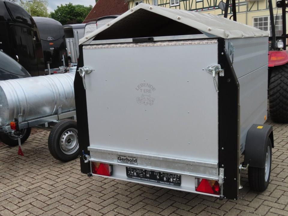 TPV Kleinviehanhänger 1,0t Flügeltür Viehanhänger Ziegen Schafe - Remorque bétaillère: photos 4 TPV Kleinviehanhänger 1,0t Flügeltür Viehanhänger Ziegen Schafe - Remorque bétaillère: photos 4