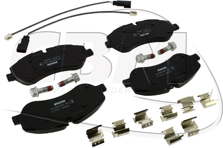 TEXTAR FRONT BRAKE PAD - MERCEDES MAN NEOPLAN VOLVO IRISBUS - IVECO - RVI (A0002777531 | N1014007802 | 14007802 | 11704340 | 8551052 | 503136162 | 5010393879) - Plaquettes de frein pour Bus: photos 1 TEXTAR FRONT BRAKE PAD - MERCEDES MAN NEOPLAN VOLVO IRISBUS - IVECO - RVI (A0002777531 | N1014007802 | 14007802 | 11704340 | 8551052 | 503136162 | 5010393879) - Plaquettes de frein pour Bus: photos 1
