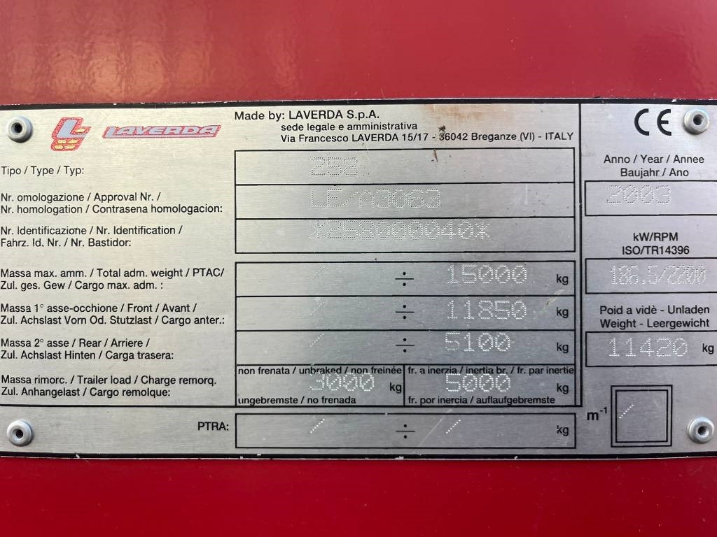 Laverda 25.50  - Moissonneuse-batteuse: photos 3 Laverda 25.50  - Moissonneuse-batteuse: photos 3