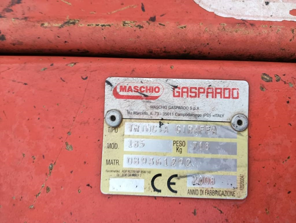 Maschio Giraffa 185 - Faucheuse: photos 2 Maschio Giraffa 185 - Faucheuse: photos 2