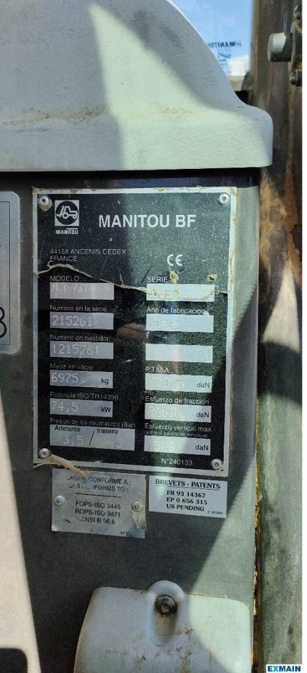 Chariot télescopique Manitou MLT 731T: photos 7 Chariot télescopique Manitou MLT 731T: photos 7