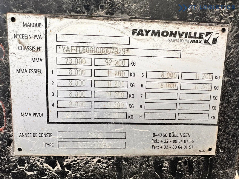 Faymonville FAYMONVILLE STZ-6WAU – 6 AXLES – 92.2T GVW – 73T PAYLOAD – HYDRAULIC RAMPS – EXCELLENT CONDITION! - Semi-remorque surbaissé: photos 3 Faymonville FAYMONVILLE STZ-6WAU – 6 AXLES – 92.2T GVW – 73T PAYLOAD – HYDRAULIC RAMPS – EXCELLENT CONDITION! - Semi-remorque surbaissé: photos 3