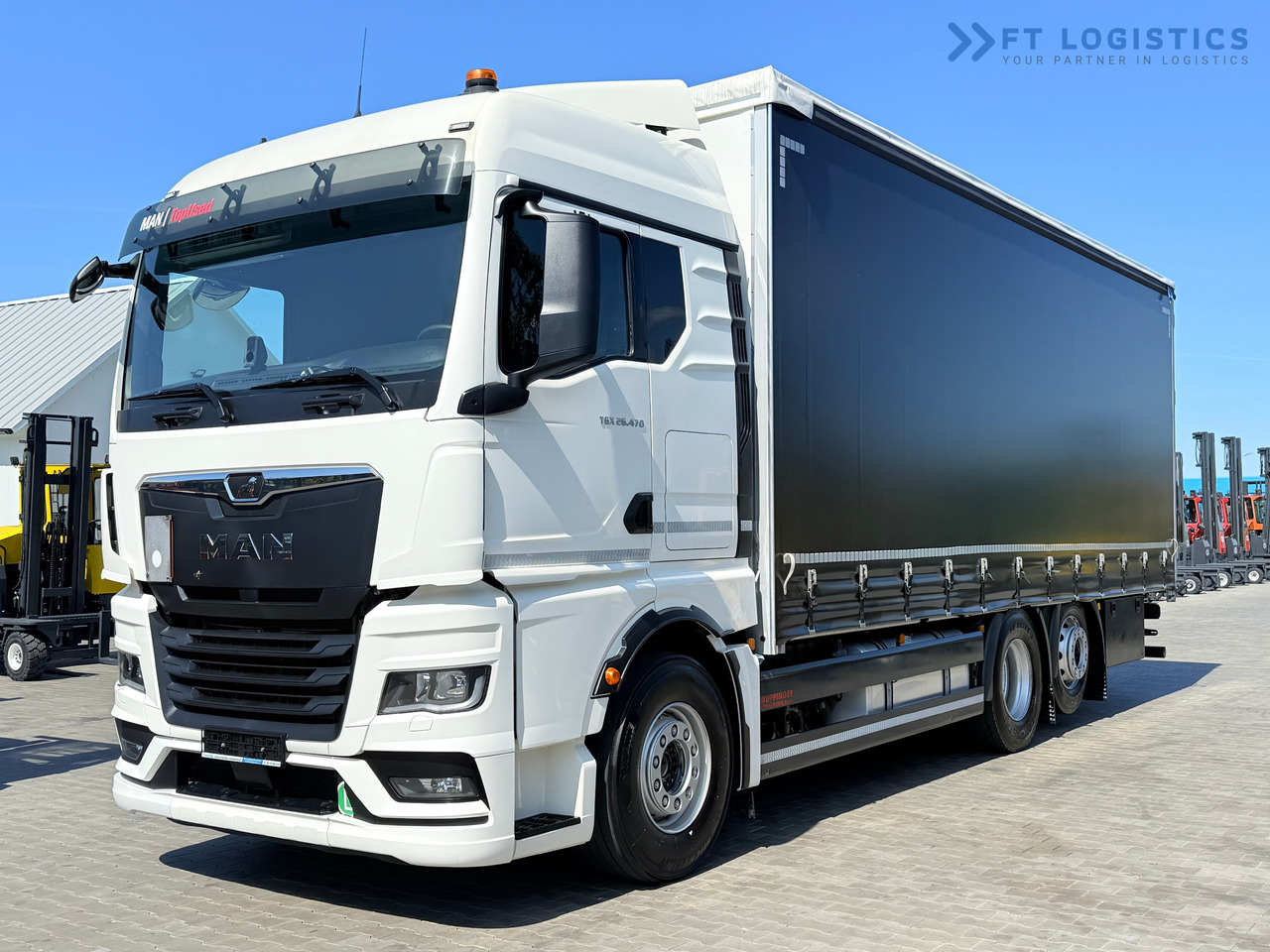 MAN TGX 26.470 / 19 Pallets / Steering Axle / 15 Ton Payload / Retarder / Excellent Condition - Camion à rideaux coulissants: photos 2 MAN TGX 26.470 / 19 Pallets / Steering Axle / 15 Ton Payload / Retarder / Excellent Condition - Camion à rideaux coulissants: photos 2