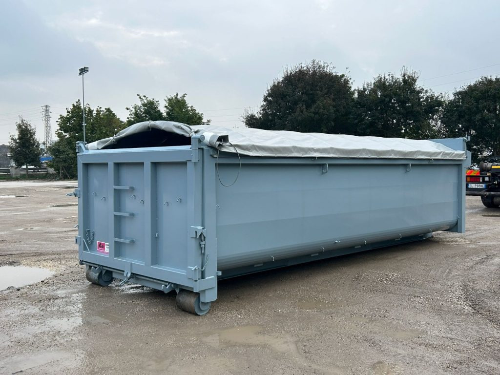 Benne ampliroll neuf CONTAINER SCARRABILE PER INERTI CON COPRI SCOPRI: photos 7