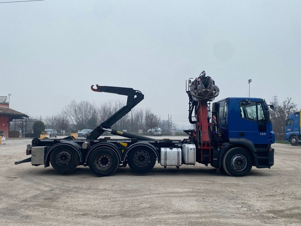 Camion ampliroll IVECO STRALIS 260.450 SCARRABILE CON GRU: photos 9