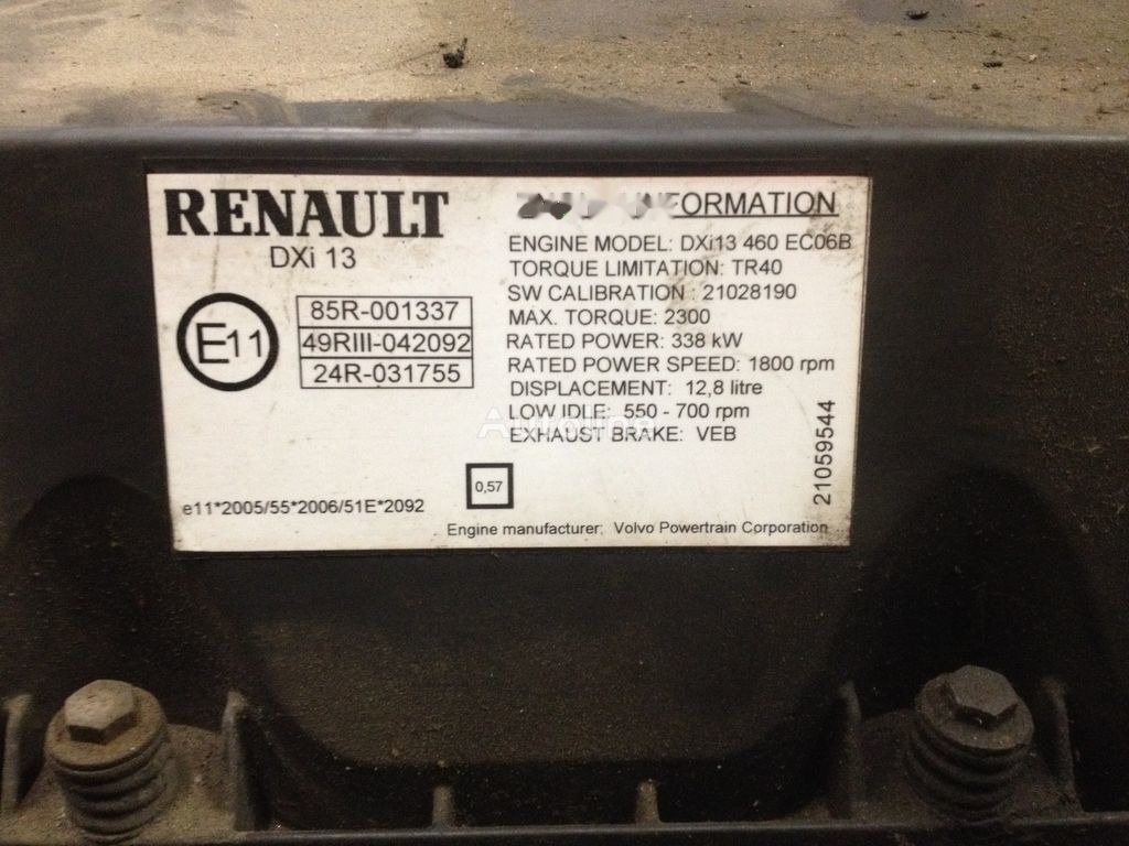 Renault DXI 13 460 Renault MAGNUM DXI 13 - Moteur pour Camion: photos 5 Renault DXI 13 460 Renault MAGNUM DXI 13 - Moteur pour Camion: photos 5