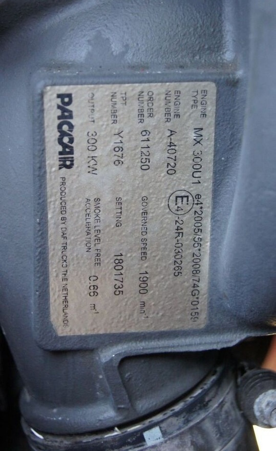 Moteur pour Camion DAF Paccar MX-300 S1 DAF XF 105, CF 85: photos 6