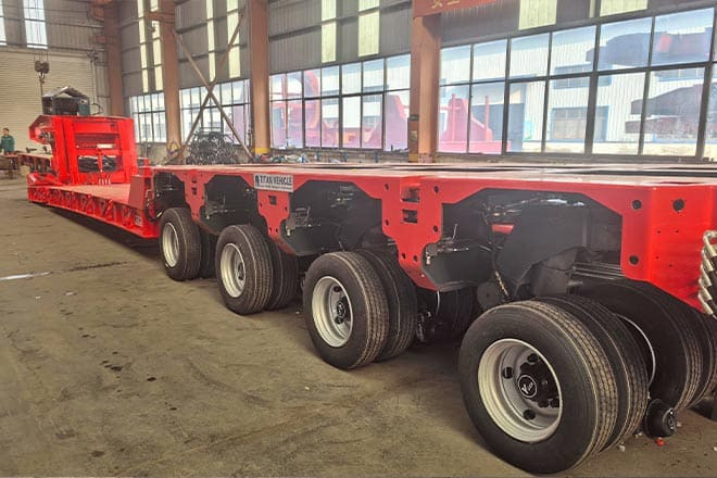 TITAN 4 Axle Extendable Lowboy Trailer for Sale in Nigeria - Semi-remorque surbaissé: photos 2 TITAN 4 Axle Extendable Lowboy Trailer for Sale in Nigeria - Semi-remorque surbaissé: photos 2