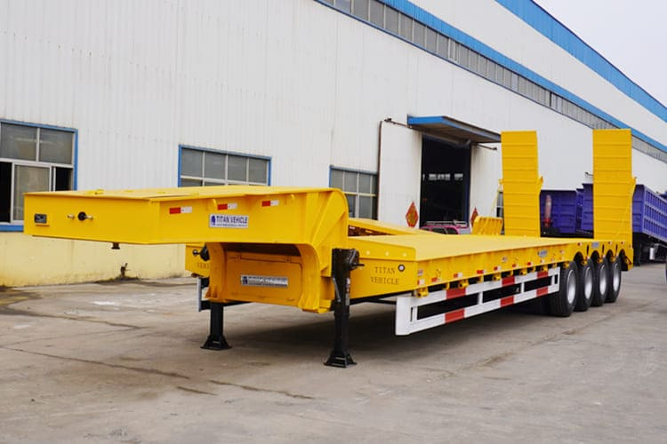 TITAN 4 Axle Lowbed Trailer Truck for Sale in Zambia - Semi-remorque surbaissé: photos 1 TITAN 4 Axle Lowbed Trailer Truck for Sale in Zambia - Semi-remorque surbaissé: photos 1