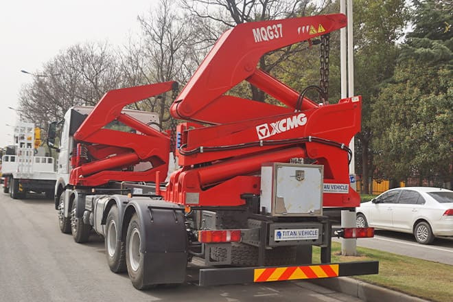 Camion porte-conteneur/ Caisse mobile pour transport de containers neuf XCMG 37 Ton Side Loader Truck for Sale in Mexico: photos 6