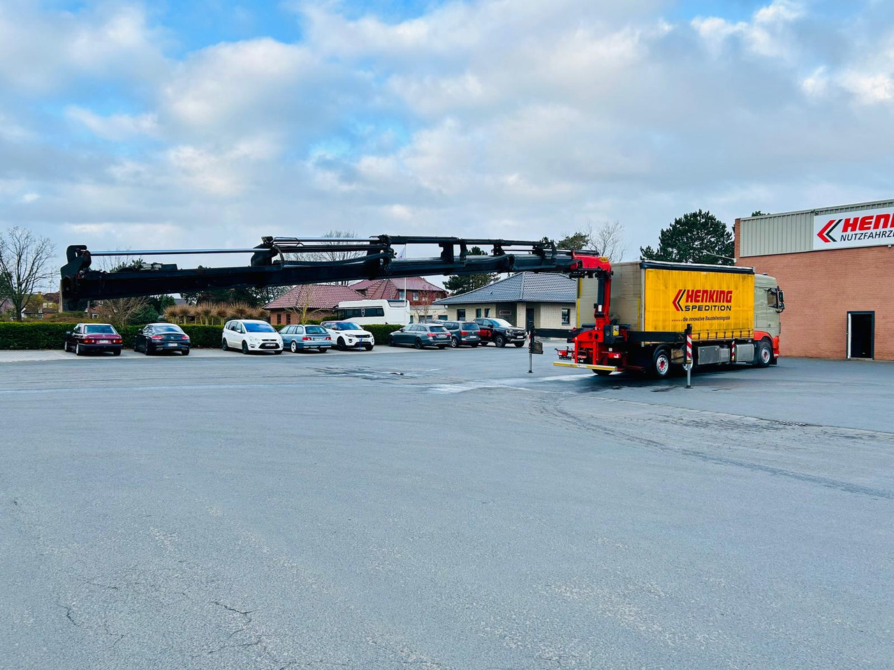 Camion à rideaux coulissants, Camion grue DAF DAF XF 460 FAN + PALFINGER + 16mtr + Lenkachse + EURO 6: photos 18