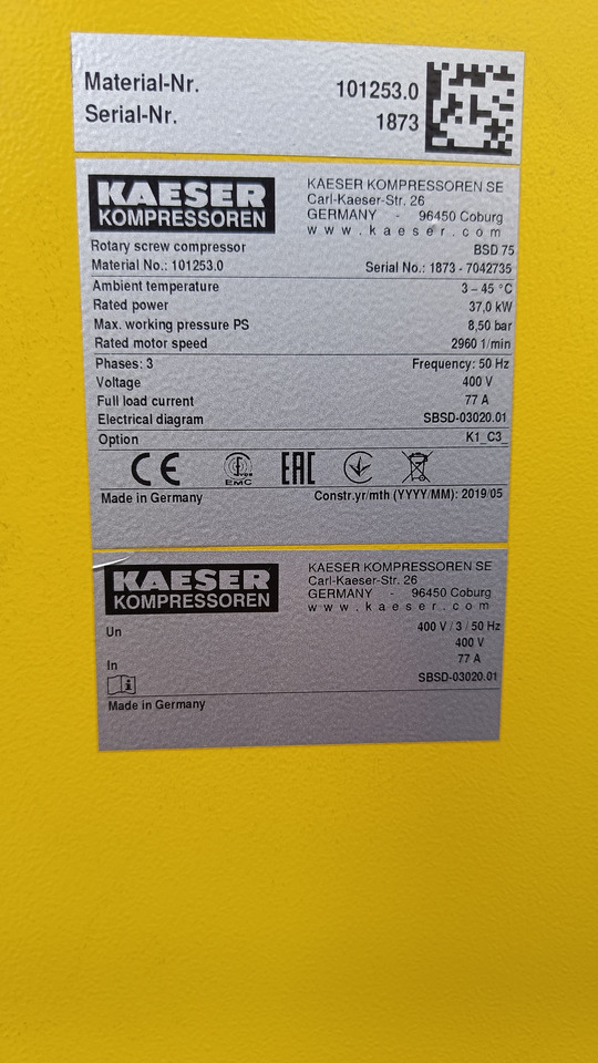 KAESER BSD 75 - Compresseur d'air: photos 5 KAESER BSD 75 - Compresseur d'air: photos 5