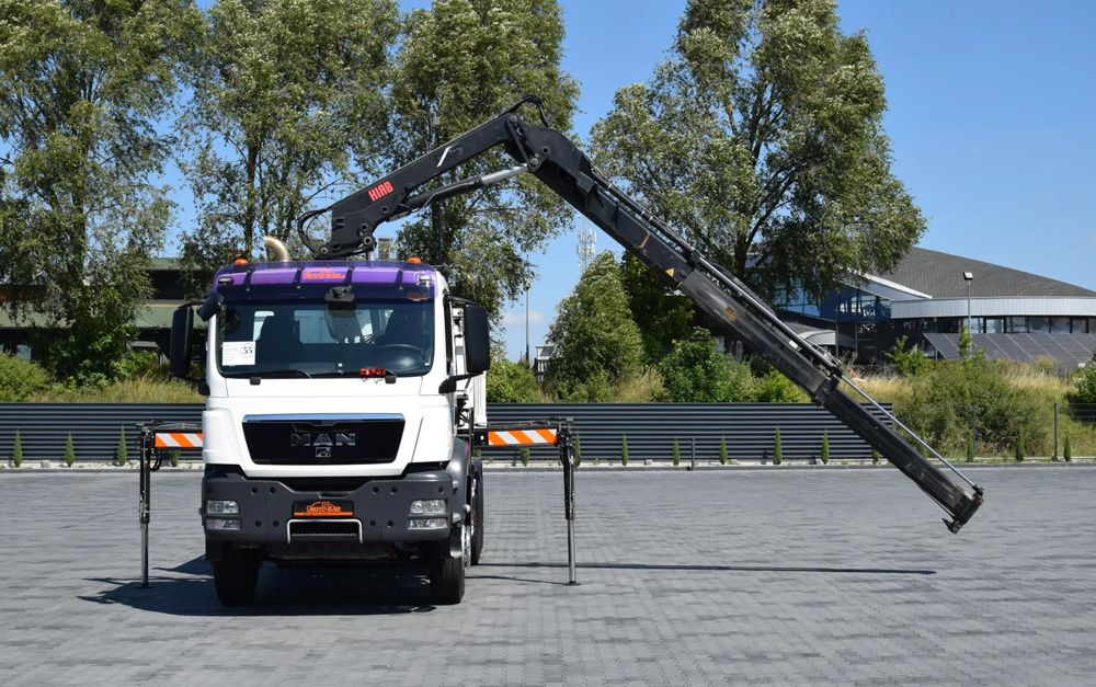 MAN TGS 33.360 / 6x4 / HDS HIAB 122 E-2 HIDUO / STEROWANIE RADIOWE / WYWROTKA / HYDROBURTA / AUTOMAT / KLIMA / TEMPOMAT / KAMERA COFANIA / SPROWADZONY - Camion benne: photos 2 MAN TGS 33.360 / 6x4 / HDS HIAB 122 E-2 HIDUO / STEROWANIE RADIOWE / WYWROTKA / HYDROBURTA / AUTOMAT / KLIMA / TEMPOMAT / KAMERA COFANIA / SPROWADZONY - Camion benne: photos 2