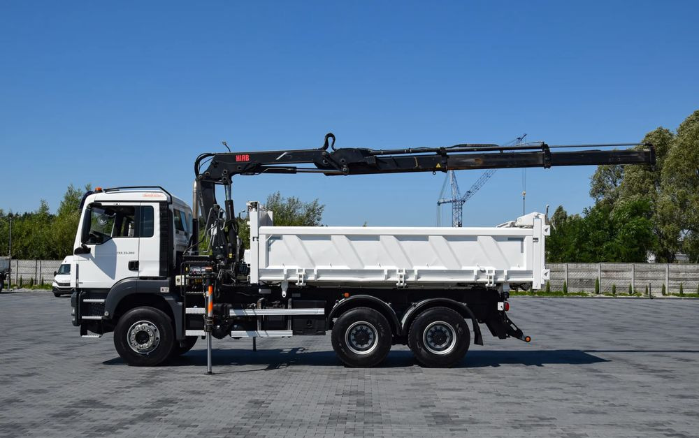 MAN TGS 33.360 / 6x4 / HDS HIAB 122 E-2 HIDUO / STEROWANIE RADIOWE / WYWROTKA / HYDROBURTA / AUTOMAT / KLIMA / TEMPOMAT / KAMERA COFANIA / SPROWADZONY - Camion benne, Camion grue: photos 5 MAN TGS 33.360 / 6x4 / HDS HIAB 122 E-2 HIDUO / STEROWANIE RADIOWE / WYWROTKA / HYDROBURTA / AUTOMAT / KLIMA / TEMPOMAT / KAMERA COFANIA / SPROWADZONY - Camion benne, Camion grue: photos 5