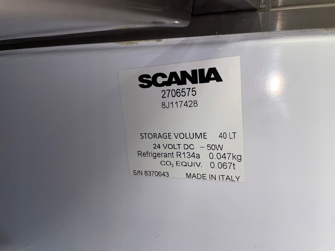 LODÓWKA CHŁODZIARKA SCANIA S 2706575 40 LITRÓW - Cabine et intérieur pour Camion: photos 5 LODÓWKA CHŁODZIARKA SCANIA S 2706575 40 LITRÓW - Cabine et intérieur pour Camion: photos 5
