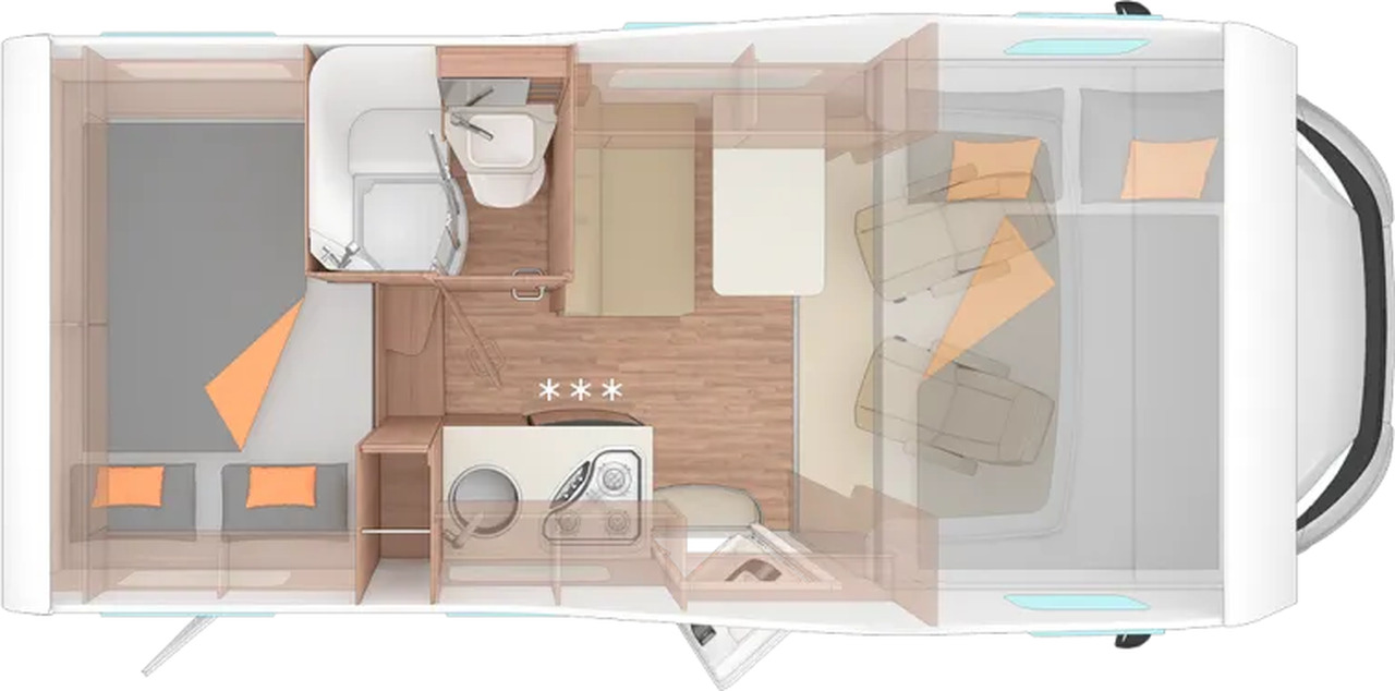 Weinsberg CaraHome 550 MG Markise, AHK, LED - Camping-car capucine: photos 2 Weinsberg CaraHome 550 MG Markise, AHK, LED - Camping-car capucine: photos 2