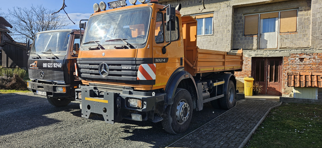 MERCEDES-BENZ 1824 ACTROS SK 4x4 - Camion benne: photos 2 MERCEDES-BENZ 1824 ACTROS SK 4x4 - Camion benne: photos 2