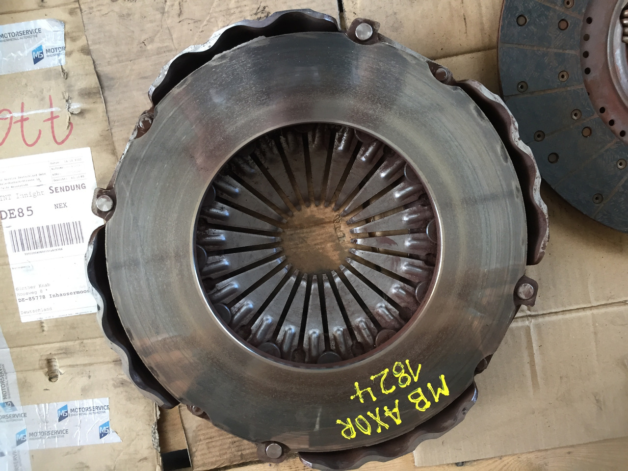 Mécanisme d'embrayage pour Camion Gebrauchte Kupplungsdruckplatte MB Axor 1824, Motor Typ : OM 906 LA, Artikel - Nr. : A 007 250 15 04: photos 6 Mécanisme d'embrayage pour Camion Gebrauchte Kupplungsdruckplatte MB Axor 1824, Motor Typ : OM 906 LA, Artikel - Nr. : A 007 250 15 04: photos 6