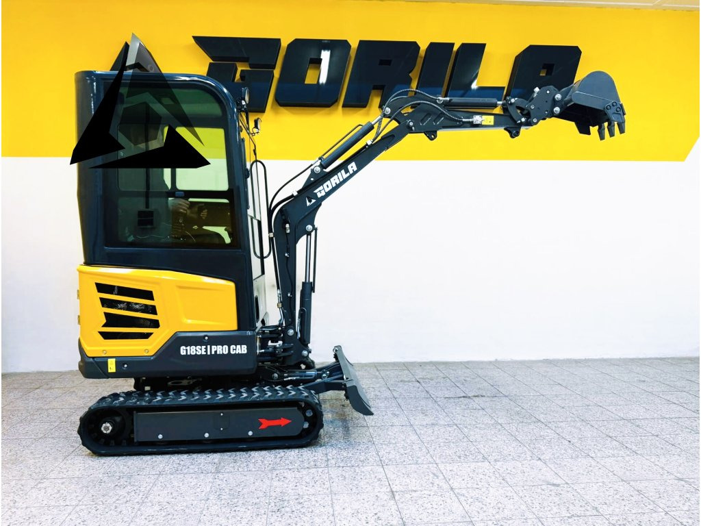Mini pelle Pásový minibagr GORILA G18SE I PRO CAB: photos 7 Mini pelle Pásový minibagr GORILA G18SE I PRO CAB: photos 7