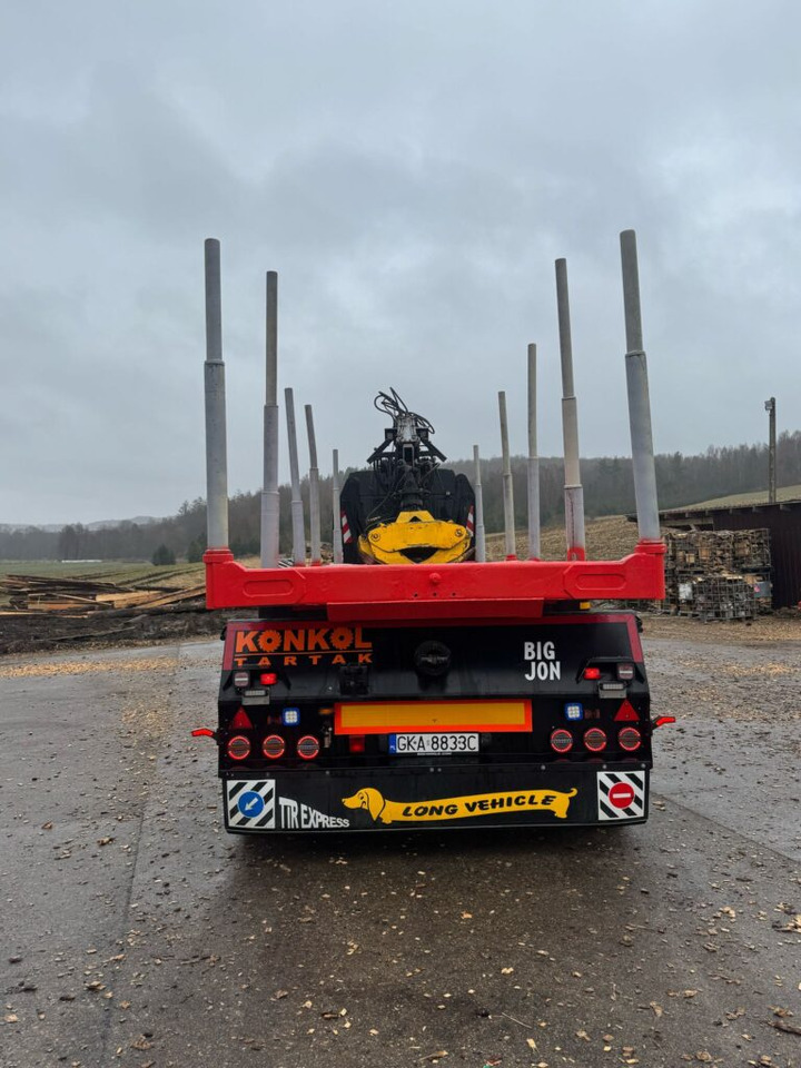 NACZEPA Z DŹWIGIEM DO DREWNA - Semi-remorque grumier: photos 2 NACZEPA Z DŹWIGIEM DO DREWNA - Semi-remorque grumier: photos 2