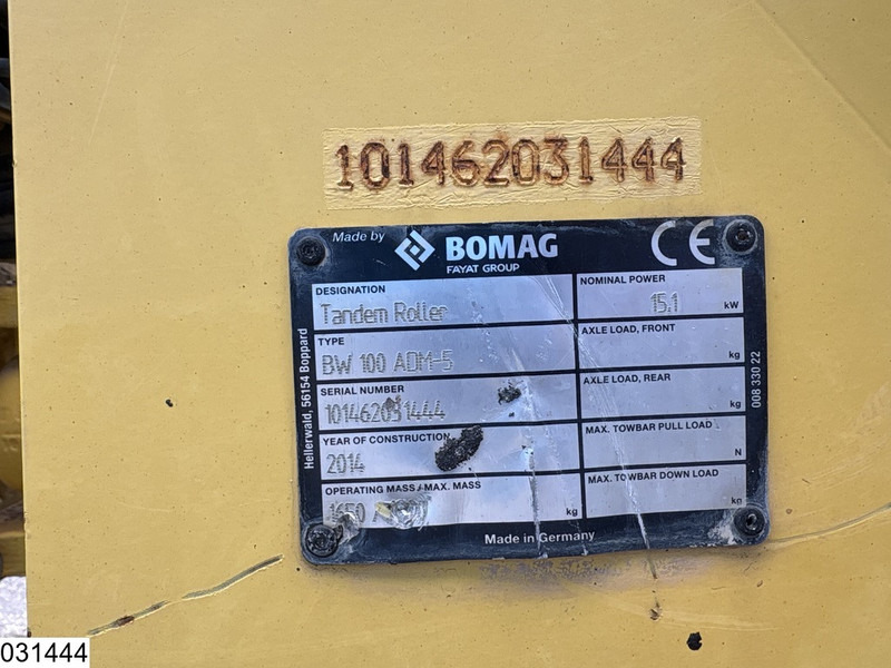 Bomag BW 100ADM-5 2207h, 15,1KW - Compacteur: photos 5 Bomag BW 100ADM-5 2207h, 15,1KW - Compacteur: photos 5