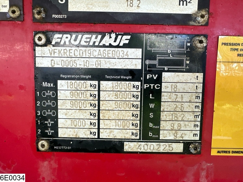 Fruehauf Tautliner - Remorque rideaux coulissants: photos 5 Fruehauf Tautliner - Remorque rideaux coulissants: photos 5