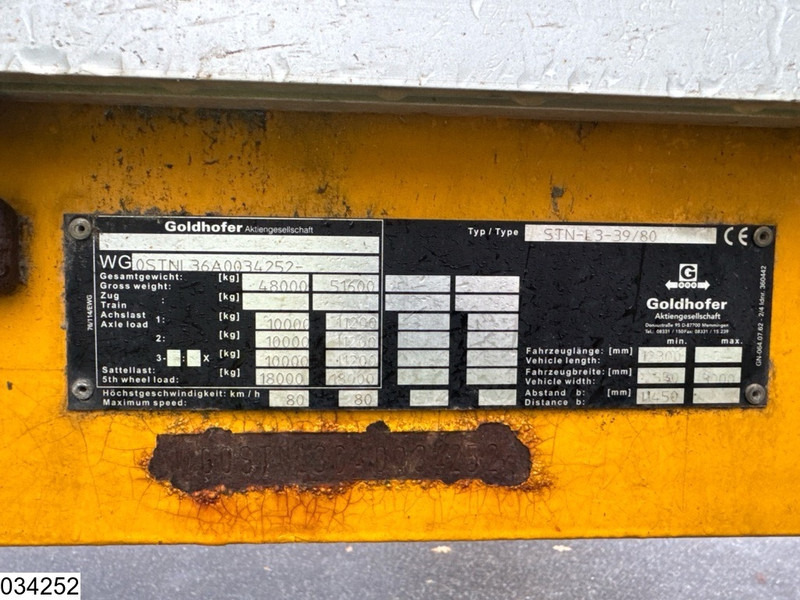 Goldhofer Lowbed 48,000 kg, Steering axle - Semi-remorque surbaissé: photos 5 Goldhofer Lowbed 48,000 kg, Steering axle - Semi-remorque surbaissé: photos 5