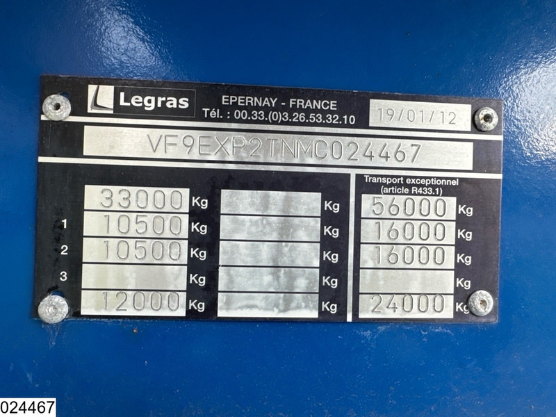 Legras Openlaadbak Wood transport, Steel suspension - Semi-remorque grumier: photos 3 Legras Openlaadbak Wood transport, Steel suspension - Semi-remorque grumier: photos 3