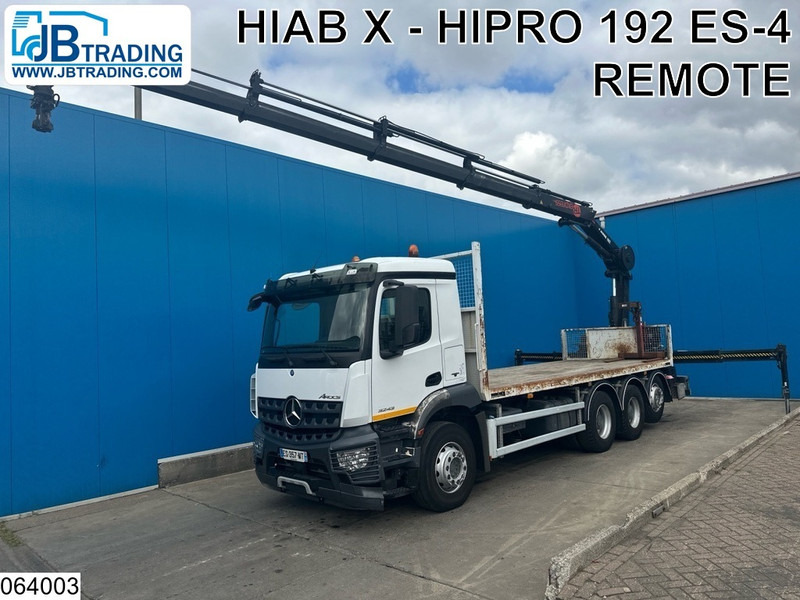 Mercedes-Benz Arocs 3243 8x4, EURO 6, Hiab, Remote - Camion plateau, Camion grue: photos 1 Mercedes-Benz Arocs 3243 8x4, EURO 6, Hiab, Remote - Camion plateau, Camion grue: photos 1