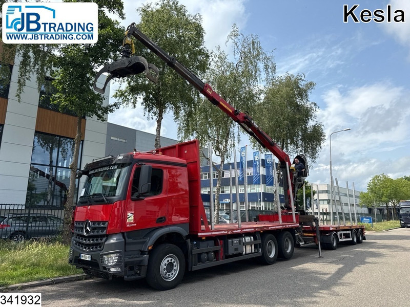 Mercedes-Benz Arocs 3353 6x4, EURO 6, Rertarder, Kesla, Combi - Camion grumier, Camion grue: photos 1 Mercedes-Benz Arocs 3353 6x4, EURO 6, Rertarder, Kesla, Combi - Camion grumier, Camion grue: photos 1