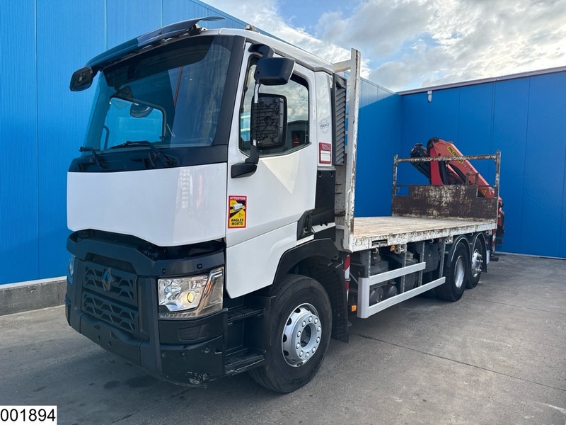 Camion plateau, Camion grue Renault C 430 6x2, EURO 6, Retarder, Palfinger, Remote, Steering: photos 7