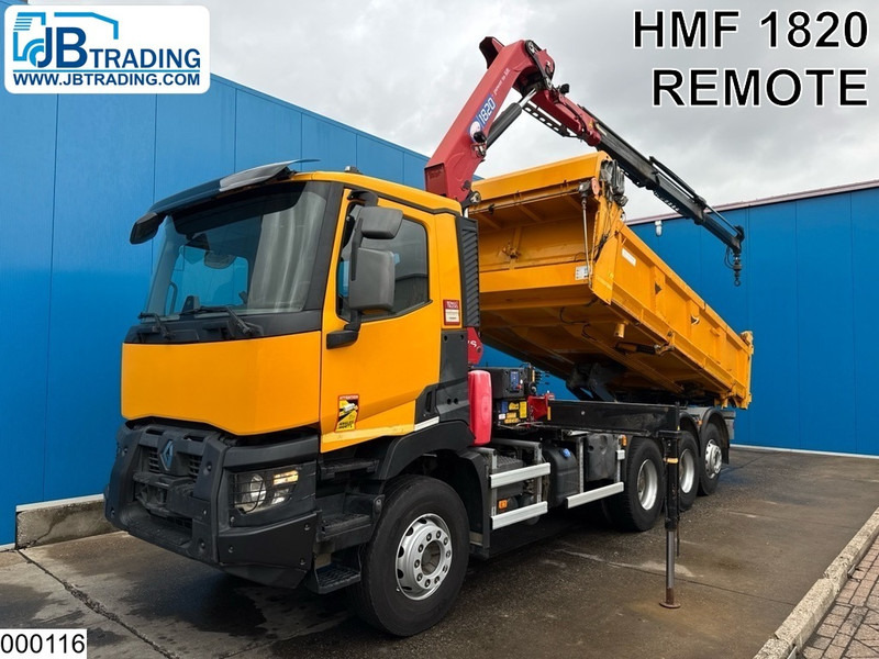 Renault C 430 8x4, EURO 6, HMF, Garnier - Camion benne, Camion grue: photos 1 Renault C 430 8x4, EURO 6, HMF, Garnier - Camion benne, Camion grue: photos 1