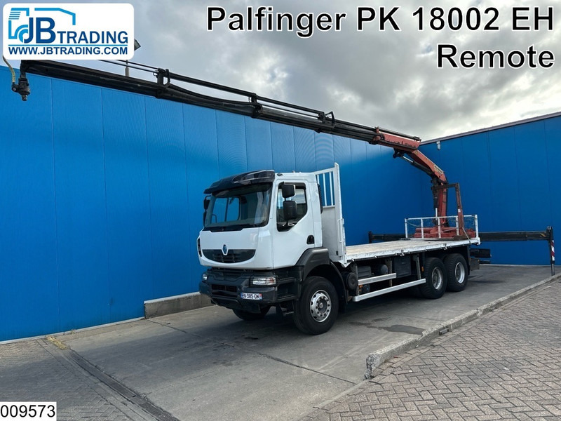 Renault Kerax 380 Dxi 6X4, EURO 6, Retarder, Palfinger, Remote - Camion plateau, Camion grue: photos 1 Renault Kerax 380 Dxi 6X4, EURO 6, Retarder, Palfinger, Remote - Camion plateau, Camion grue: photos 1