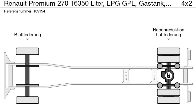 Renault Premium 270 16350 Liter, LPG GPL, Gastank, Manual - crédit-bail Renault Premium 270 16350 Liter, LPG GPL, Gastank, Manual: photos 13