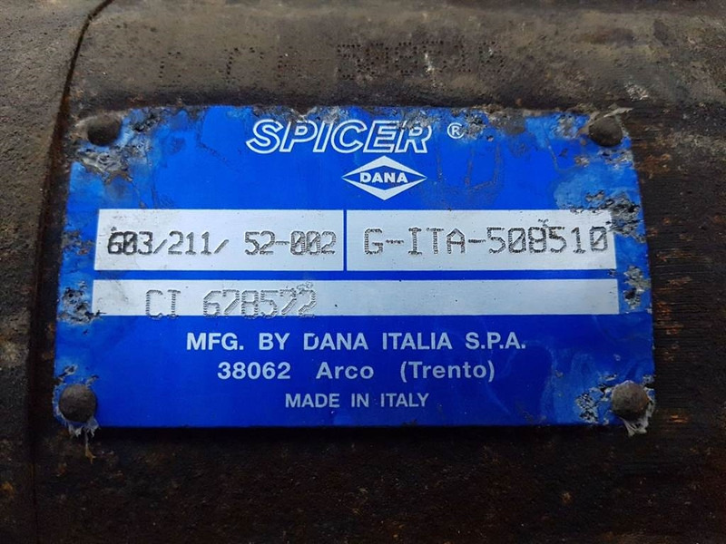 Essieu et pièces pour Engins de chantier Manitou ATJ-CI678572-Spicer Dana 603/211/52-Axle/Achse/As: photos 6