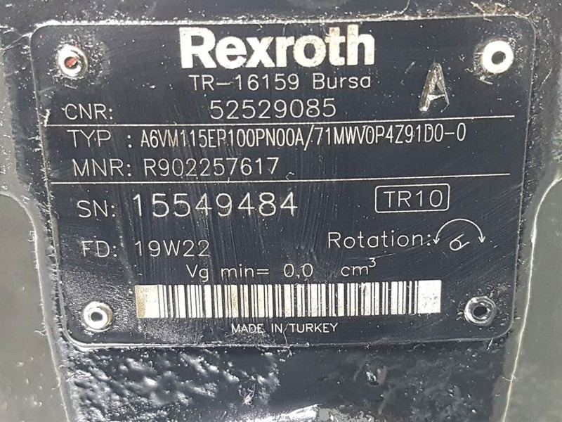 Manitou MLT630/730-Rexroth A6VM115EP100PN00A-Drive motor - Hydraulique pour Engins de chantier: photos 4 Manitou MLT630/730-Rexroth A6VM115EP100PN00A-Drive motor - Hydraulique pour Engins de chantier: photos 4