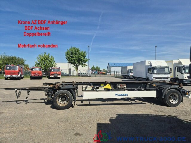 Krone AZ18 Box Carrier - Luft - BPW Achsen - Remorque porte-conteneur/ Caisse mobile: photos 1 Krone AZ18 Box Carrier - Luft - BPW Achsen - Remorque porte-conteneur/ Caisse mobile: photos 1