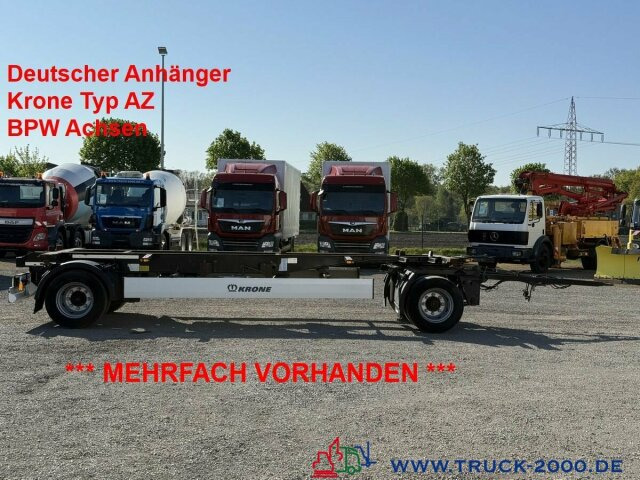 Remorque porte-conteneur/ Caisse mobile Krone AZ18 Box Carrier - Luft - BPW Achsen: photos 1